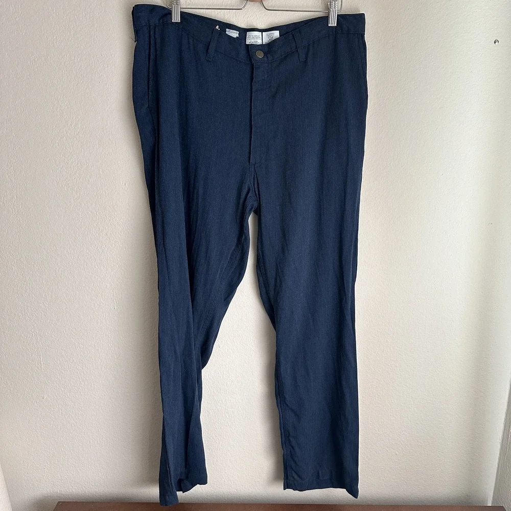 LAPCO FR Work Pants Mens 40x32 Navy Blue Flame Resistant Tecasafe One CAT 2
